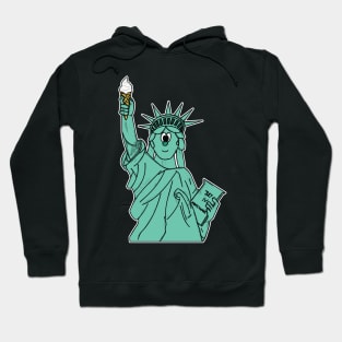 Statue Of Liberty Ice Cream Independence 4th July Hoodie